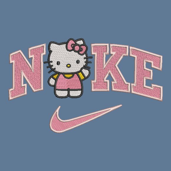 Nike Hello Kitty Embroidered Adult Unisex Crewneck Sweatshirt - Picture 8 of 12
